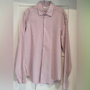 Calvin Klein, slim fit stretch men's button down shirt‎ Size 16 36/37